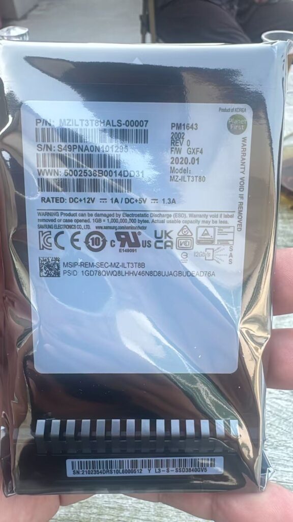 huawei 02354DRS 5310/5510 V5 Solid State Drive – STLZP1SSD3840 – 3.84TB SSD SAS Hard Drive Unit shipping to Dubai - Telecom Spare Parts Shipment
